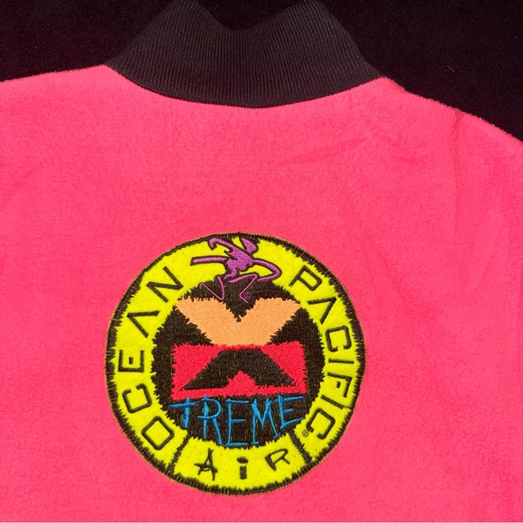 Reversible OP Pink/ blue Jacket with Black Trim - Picture 1 of 7